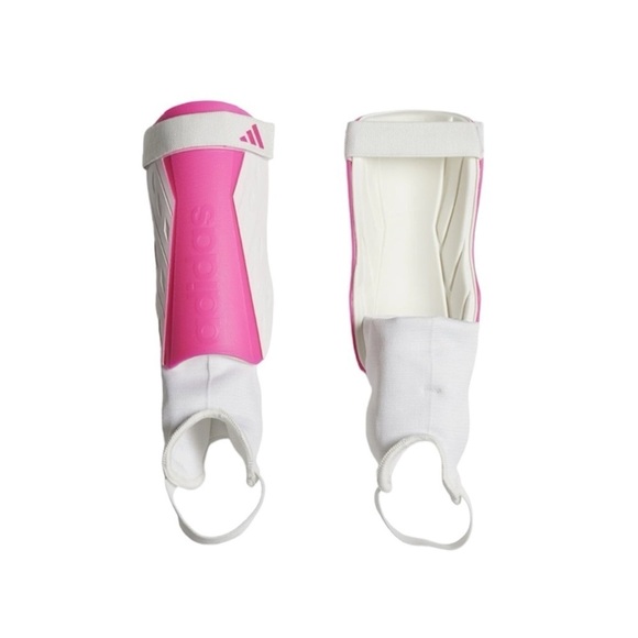 Adidas Trio Match Junior Soccer Shin Guards S Pink White NEW - Picture 1 of 6